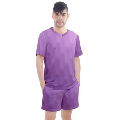 Wonderful Gradient Shades 4 Men s Mesh Tee And Shorts Set by PatternFactory