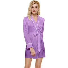 Wonderful Gradient Shades 4 Long Sleeve Satin Robe by PatternFactory