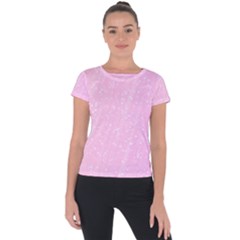 Jubilee Pink Short Sleeve Sports Top  by PatternFactory