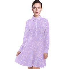 Jubilee Blue Long Sleeve Chiffon Shirt Dress by PatternFactory