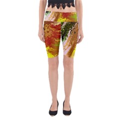 Fraction Space 3 Yoga Cropped Leggings by PatternFactory