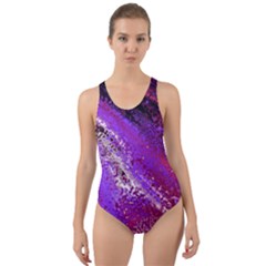 Fraction Space 4 Cut-out Back One Piece Swimsuit by PatternFactory