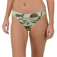 Folk Flowers Pattern  Band Bikini Bottom by Eskimos