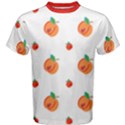 White and Red Legacy Peaches Men s Cotton T-Shirt View1