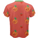 Orange and Green Legacy Peaches Men s Cotton T-Shirt View2