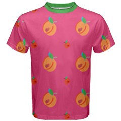 Pink Legacy Peaches Men s Cotton T-shirt by SpankoGoods