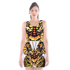 Bigcat Butterfly Scoop Neck Skater Dress by IIPhotographyAndDesigns