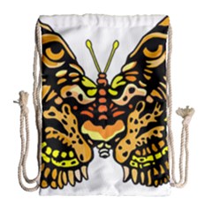 Bigcat Butterfly Drawstring Bag (large) by IIPhotographyAndDesigns