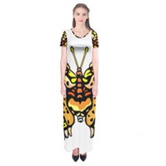 Bigcat Butterfly Short Sleeve Maxi Dress by IIPhotographyAndDesigns