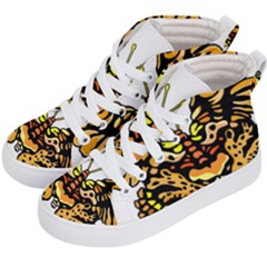 Bigcat Butterfly Kids  Hi-top Skate Sneakers by IIPhotographyAndDesigns
