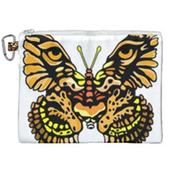 Bigcat Butterfly Canvas Cosmetic Bag (xxl) by IIPhotographyAndDesigns