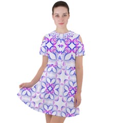 Pattern 6-21-5a Short Sleeve Shoulder Cut Out Dress  by PatternFactory