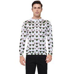 Hearts And Pearls For Love And Plants For Peace Men s Long Sleeve Rash Guard
