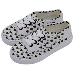 Hearts And Pearls For Love And Plants For Peace Kids  Classic Low Top Sneakers