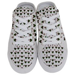 Hearts And Pearls For Love And Plants For Peace Half Slippers