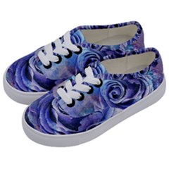 Watercolor-rose-flower-romantic Kids  Classic Low Top Sneakers by Sapixe