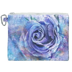 Watercolor-rose-flower-romantic Canvas Cosmetic Bag (xxl)