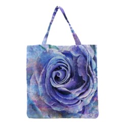 Watercolor-rose-flower-romantic Grocery Tote Bag