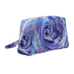 Watercolor-rose-flower-romantic Wristlet Pouch Bag (medium)