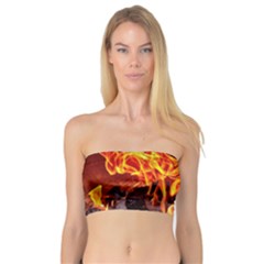 Fire-burn-charcoal-flame-heat-hot Bandeau Top by Sapixe