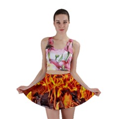 Fire-burn-charcoal-flame-heat-hot Mini Skirt by Sapixe