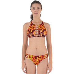 Fire-burn-charcoal-flame-heat-hot Perfectly Cut Out Bikini Set by Sapixe