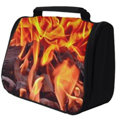 Fire-burn-charcoal-flame-heat-hot Full Print Travel Pouch (big)