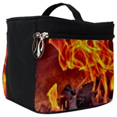 Fire-burn-charcoal-flame-heat-hot Make Up Travel Bag (big)