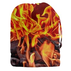 Fire-burn-charcoal-flame-heat-hot Drawstring Pouch (3xl) by Sapixe