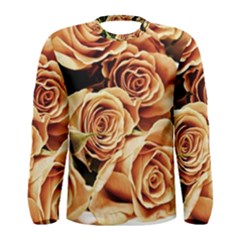 Roses-flowers-bouquet-rose-bloom Men s Long Sleeve Tee by Sapixe