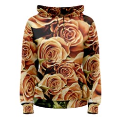 Roses-flowers-bouquet-rose-bloom Women s Pullover Hoodie by Sapixe