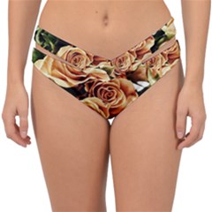 Roses-flowers-bouquet-rose-bloom Double Strap Halter Bikini Bottom