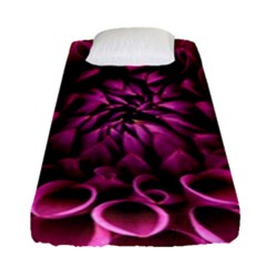 Dahlia-flower-purple-dahlia-petals Fitted Sheet (single Size)