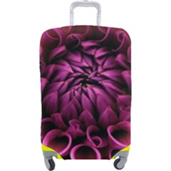 Dahlia-flower-purple-dahlia-petals Luggage Cover (large)