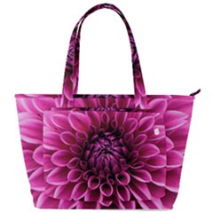 Dahlia-flower-purple-dahlia-petals Back Pocket Shoulder Bag 