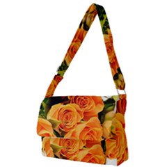 Roses-flowers-orange-roses Full Print Messenger Bag (s)