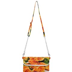 Roses-flowers-orange-roses Mini Crossbody Handbag