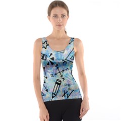 Science-education-doodle-background Tank Top by Sapixe