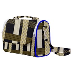 Art-stripes-pattern-design-lines Satchel Shoulder Bag by Sapixe