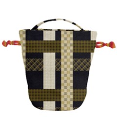 Art-stripes-pattern-design-lines Drawstring Bucket Bag by Sapixe