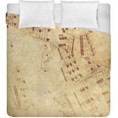 Music-melody-old-fashioned Duvet Cover Double Side (king Size) by Sapixe