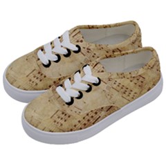 Music-melody-old-fashioned Kids  Classic Low Top Sneakers by Sapixe