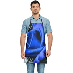 Blue-rose-rose-rose-bloom-blossom Kitchen Apron