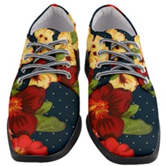 Flowers-vintage-floral Women Heeled Oxford Shoes