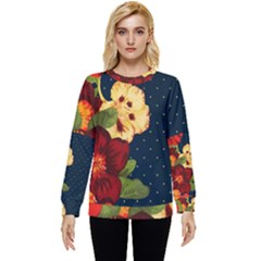 Flowers-vintage-floral Hidden Pocket Sweatshirt