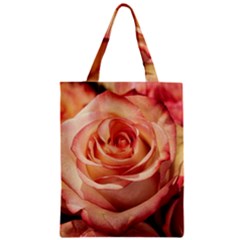 Roses-flowers-rose-bloom-petals Zipper Classic Tote Bag by Sapixe