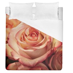 Roses-flowers-rose-bloom-petals Duvet Cover (queen Size) by Sapixe