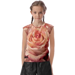 Roses-flowers-rose-bloom-petals Kids  Raglan Cap Sleeve Tee by Sapixe