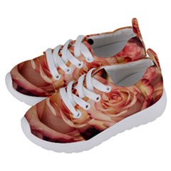 Roses-flowers-rose-bloom-petals Kids  Lightweight Sports Shoes