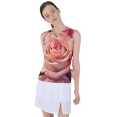 Roses-flowers-rose-bloom-petals Women s Sleeveless Sports Top by Sapixe